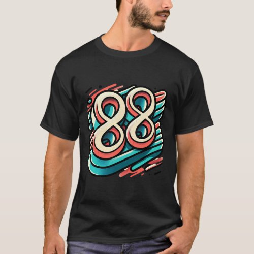 Vintage Lucky 88  T_Shirt