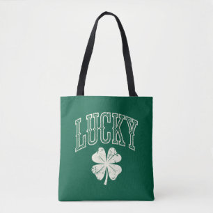 Vintage Lucky Clover St Patrick's Day  Tote Bag
