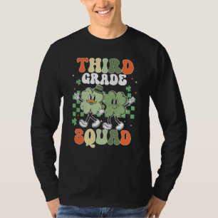 Vintage Lucky Third Grade Squad Teacher St Patrick T-Shirt