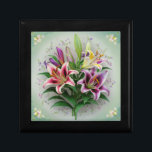 Vintage Luminous Lily Keepsake Box<br><div class="desc">Store your cherished memories in our Vintage Luminous Lily Keepsake Box. Crafted with natural wood, adorned with a delicate lily design, it exudes the essence of springtime elegance. This box is perfect for safeguarding your trinkets or gifting a loved one a touch of rustic charm. Embrace the beauty of spring...</div>