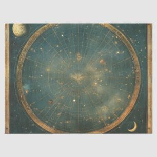 Vintage Lunar Celestial Map Design (2) Tissue Paper