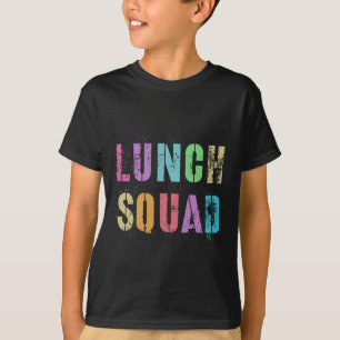 Vintage Lunch Squad Byck To School Office Food Ser T-Shirt