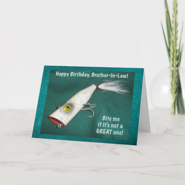 Vintage Lure Brother-In-Law Birthday Card (Front)