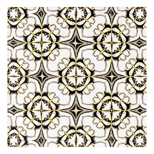 Vintage Luxe Tile Acrylic Print (Front)
