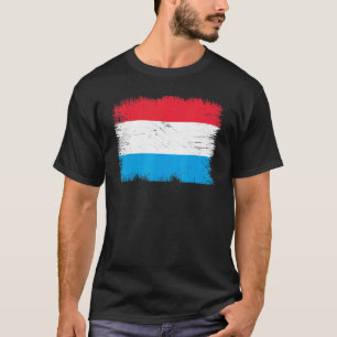 Vintage Luxembourg Flag Luxembourg Independence Da T-Shirt