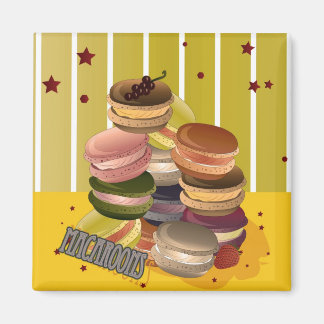 Vintage Macarons Magnet