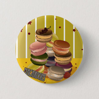 Vintage macaroons pinback button