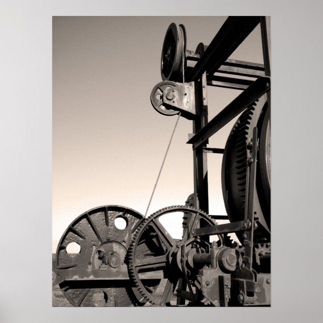 Vintage machinery poster (Front)