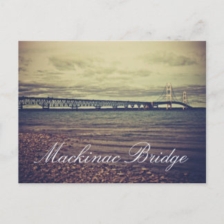 Vintage Mackinac Bridge Postcard