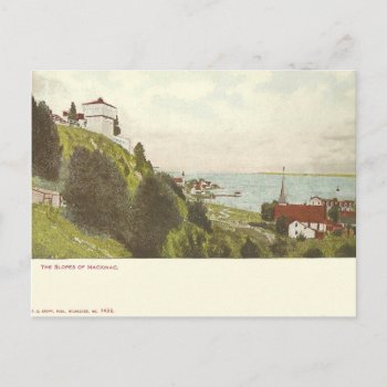 Vintage Mackinac Island Michigan Postcard by thedustyattic at Zazzle