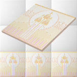 Vintage Mackintosh Inspired Rose Frieze Ceramic Tile<br><div class="desc">This is a digitally enhanced print of a vintage turn of the century Charles Rennie Mackintosh inspired rose flowers frieze pattern. You can customize the background color.</div>