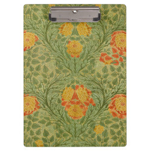 Vintage Mackmurdo Rose and Leaf Floral Art Clipboard