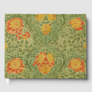 Vintage Mackmurdo Rose and Leaf Floral Art Guest Book