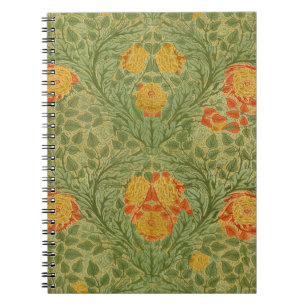 Vintage Mackmurdo Rose and Leaf Floral Art Notebook