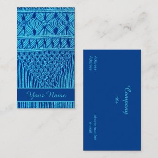 vintage Macramé look no3 Business Card