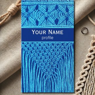 vintage Macramé look no3 Business Card