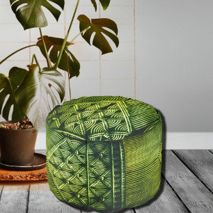 vintage Macramé look Pouf - boho
