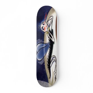 Vintage Madam Malaria Mosquito Skateboard skateboard
