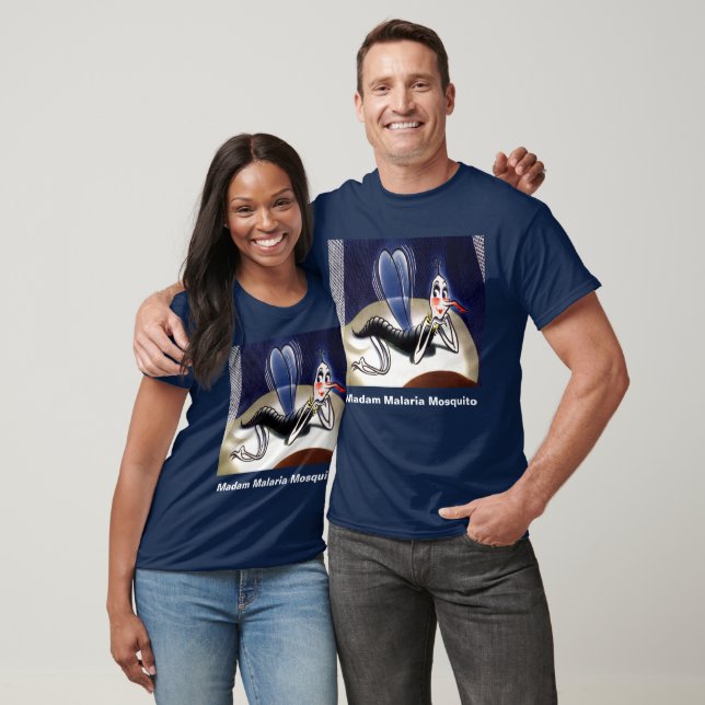 Vintage Madam Malaria Mosquito Unisex T-Shirt (Unisex)
