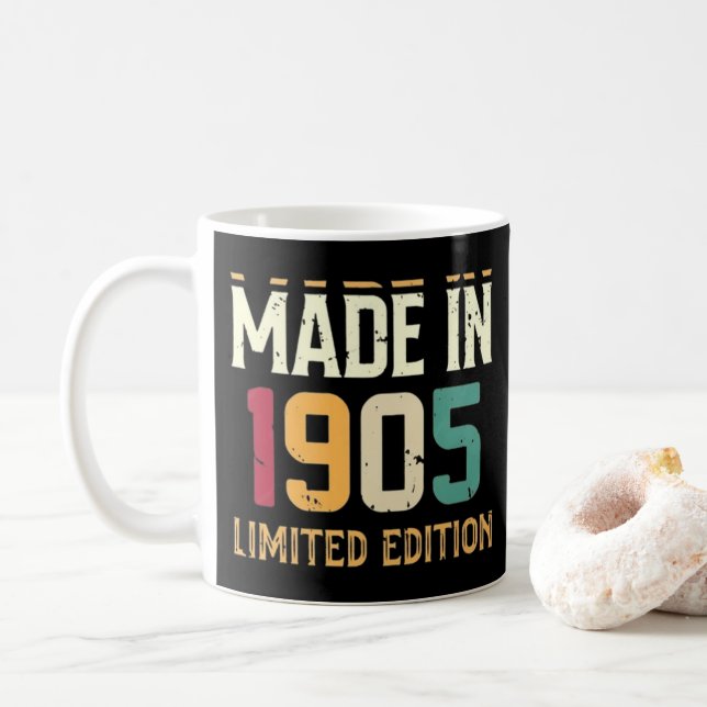 "Vintage Made in 1905 Limited Edition- Coffee Mug (With Donut)