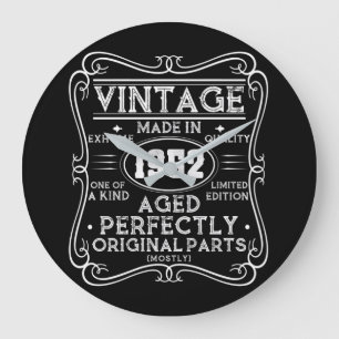 Vintage Made In 1952 Retro Classic Large Clock