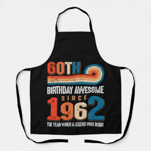 Vintage Made In 1962 60th Birthday The Legend Apron
