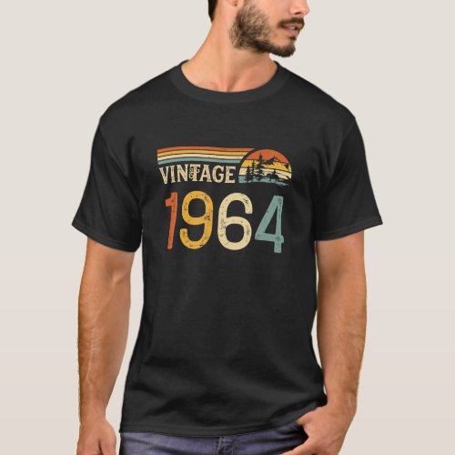 Vintage Made In 1964 60th Birthday T_Shirt