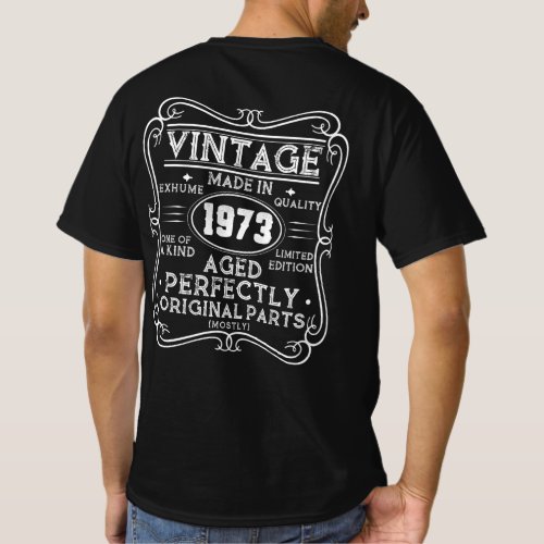 Vintage Made In 1973 Retro Classic T_Shirt