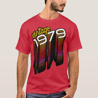 Vintage Made in 1979 Retro Birthday Year Gift T-Shirt