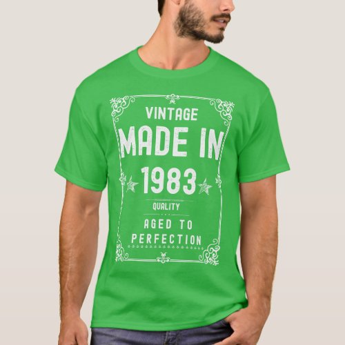 Vintage Made in 1983 Quality Aged to Perfection 1 T_Shirt