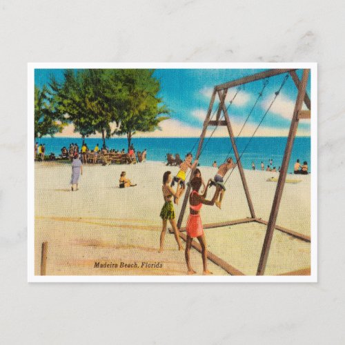 Vintage Madeira Beach Florida Travel Postcard