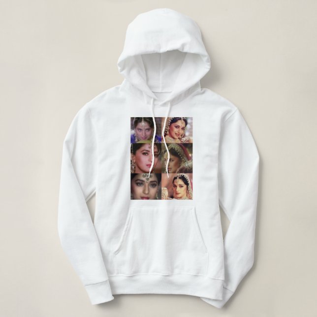 Vintage Madhuri Dixit Dhak Dhak Girl Hoodie (Design Front)