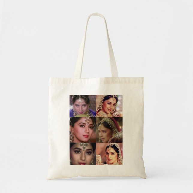 Vintage Madhuri Dixit Dhak Dhak Girl Tote Bag (Front)