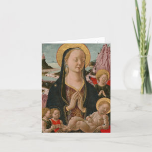 Vintage Madonna And Child Angels Christmas Cards