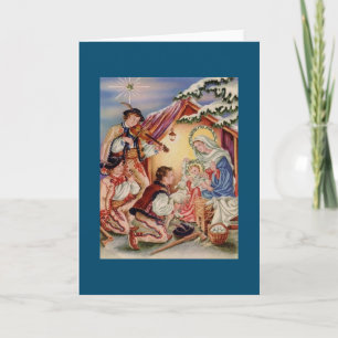 Vintage Madonna and Child Christmas Greeting Card