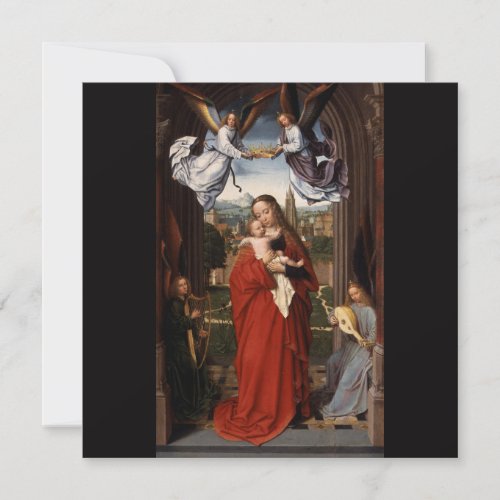 Vintage Madonna And Child Religious Christmas Card