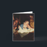 Vintage Madonna And Child Religious Christmas   Ho Holiday Card<br><div class="desc">A vintage religious Christmas Card of virgin Mary and baby Jesus on Christmas eve . A vintage retro nativity scene .For Christians And traditional Catholics. And also the card represents the holy family gathering around the new born God Jesus. Grab this elegant religious Christmas card and send it to your...</div>