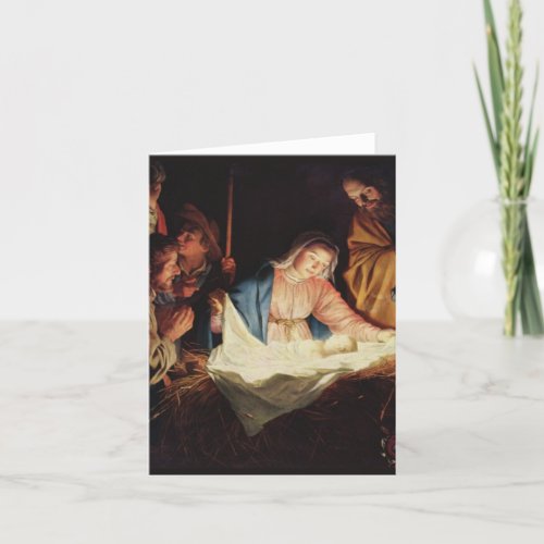 Vintage Madonna And Child Religious Christmas   Ho Holiday Card
