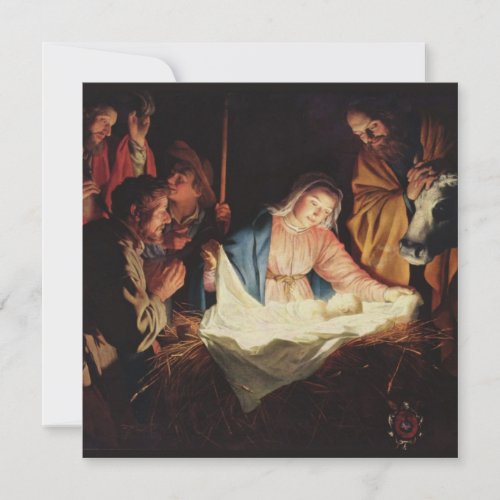 Vintage Madonna And Child Religious Christmas   Holiday Card