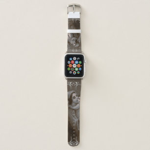 Vintage Madonna and Child with Silver Frame Apple Watch Band