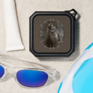 Vintage Madonna and Child with Silver Frame Bluetooth Speaker