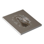 Vintage Madonna and Child with Silver Frame Notepad