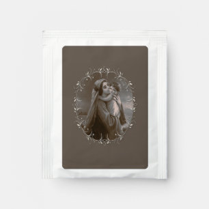 Vintage Madonna and Child with Silver Frame Tea Bag Drink Mix
