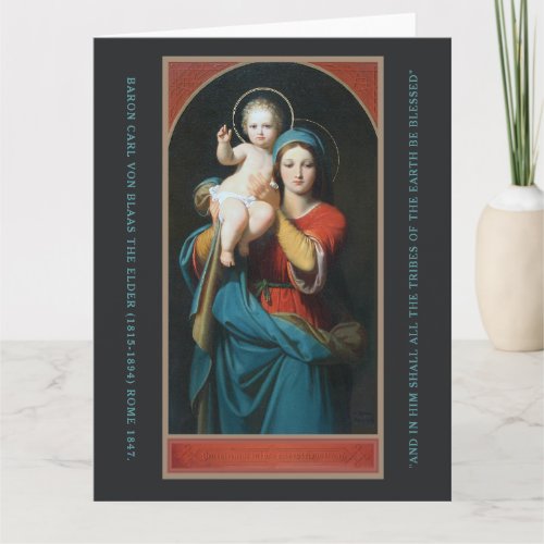 VINTAGE MADONNA AND CHRIST CHILD  CARD