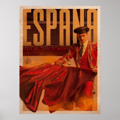 Vintage Madrid Matador Poster