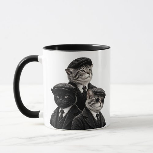 Vintage Mafia Cat Mug – Funny Gift for Cat Loving