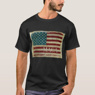 Vintage MAGA Flag Declaration of Independence T-Shirt
