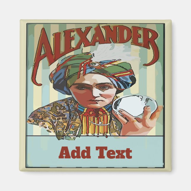 Vintage Magic  Fridge Magnet (Front)