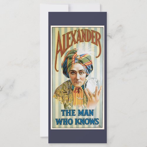 Vintage Magic Poster Alexander the Man Who Knows