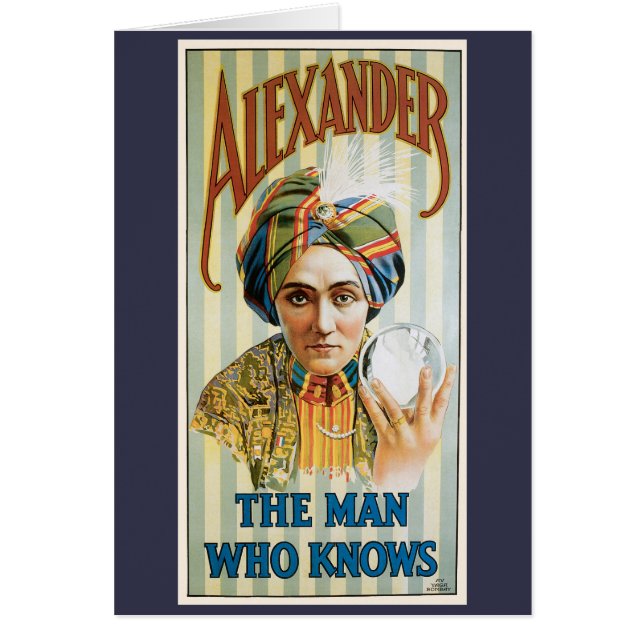 Vintage Magic Poster, Alexander, the Man Who Knows (Front)